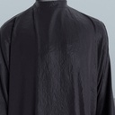 Peignoir Froissé Irisé Noir — détail du tissu