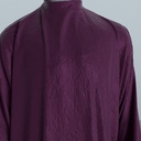 Peignoir Froissé Irisé Prune — détail du tissu