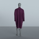 Peignoir Froissé Irisé Prune — dos