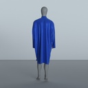 Peignoir Froissé Irisé Bleu Dur — dos