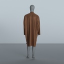 Peignoir Froissé Irisé Marron — dos