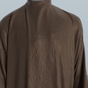 Peignoir Froissé Irisé Chocolat — détail du tissu