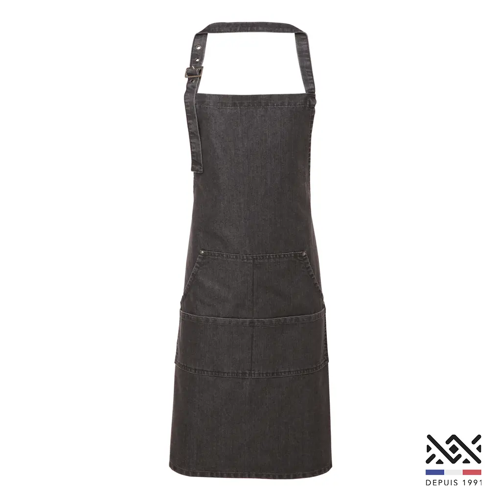 [PR126BLAC] Tablier Denim (Noir)