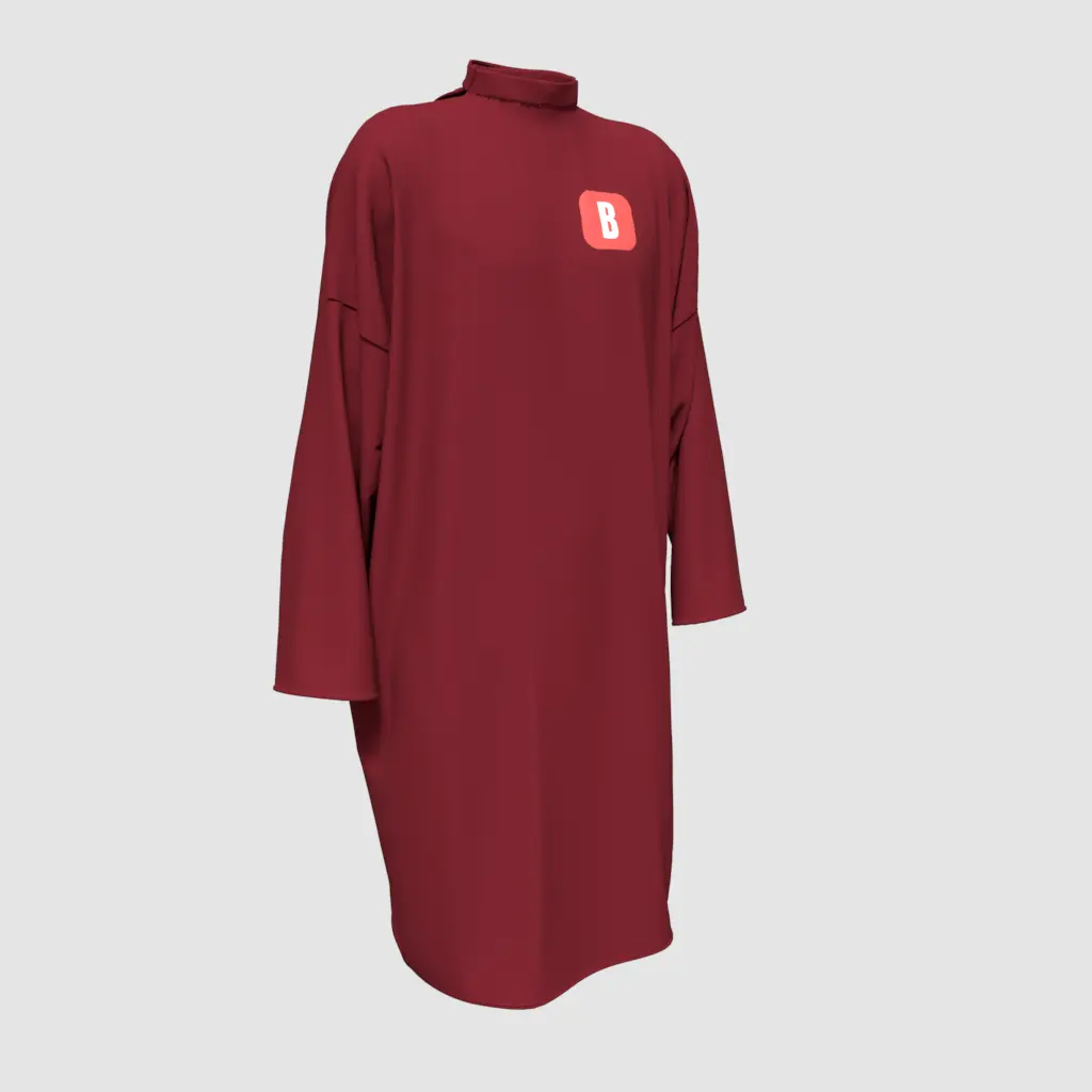 Peignoir Bordeaux Personnalisé