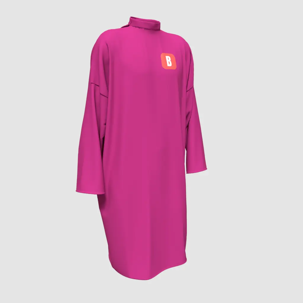 Peignoir Fuchsia Personnalisé