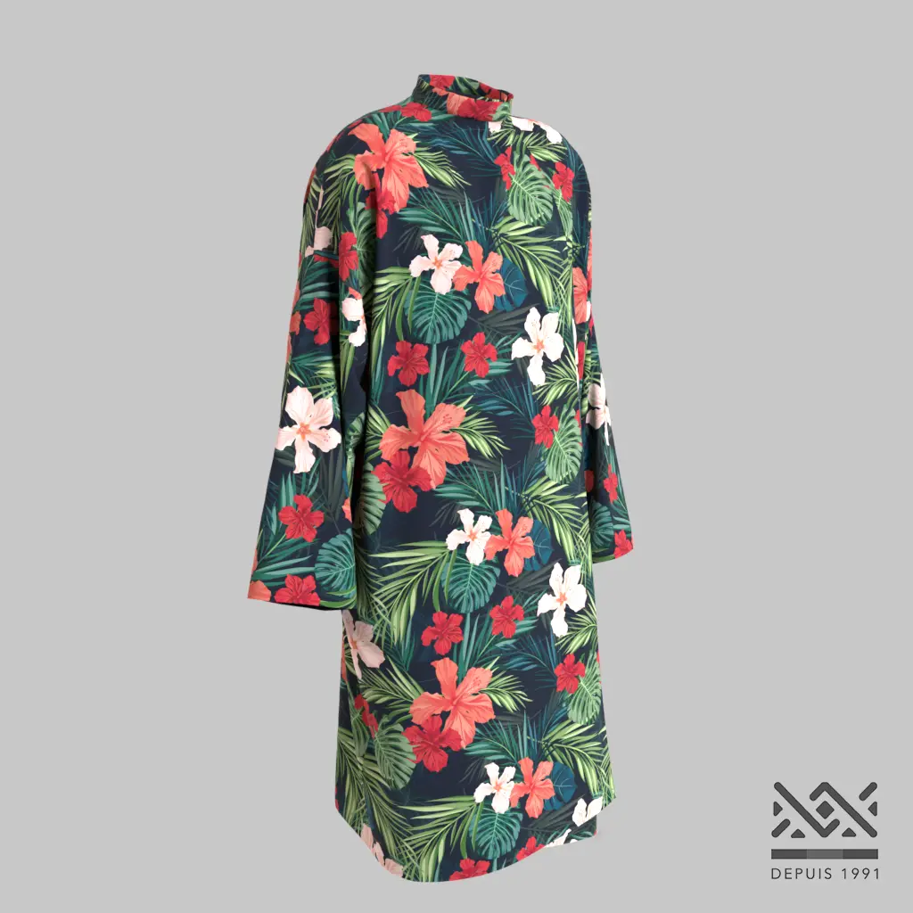 [P532STV] Peignoir Jungle (Velcro®)