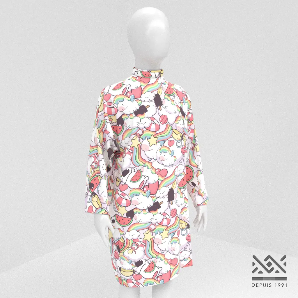 [P594ENV] Peignoir Kawaï (Enfant, Velcro®)