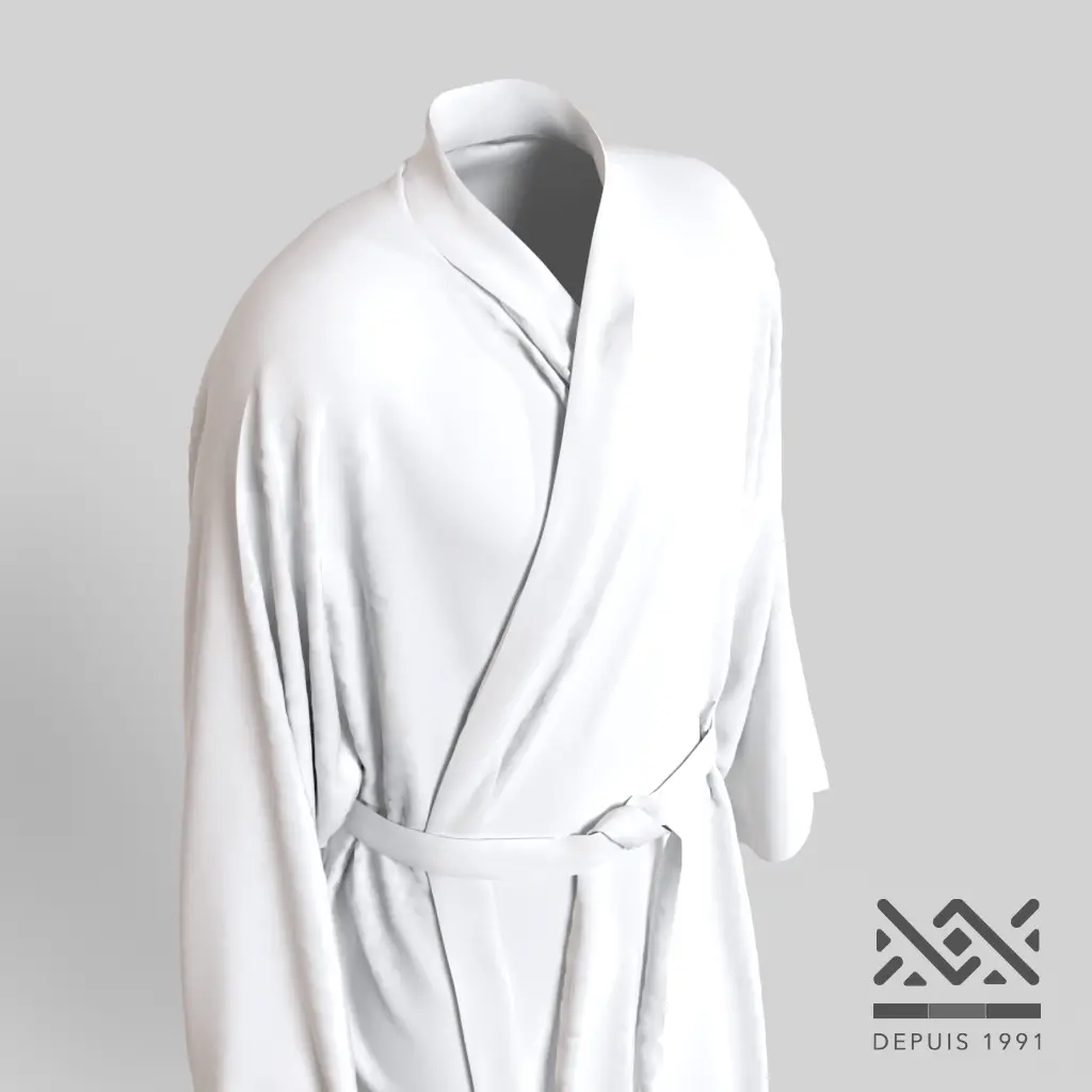 [LO_K102STB] Kimono Blanc Personnalisé (Standard)