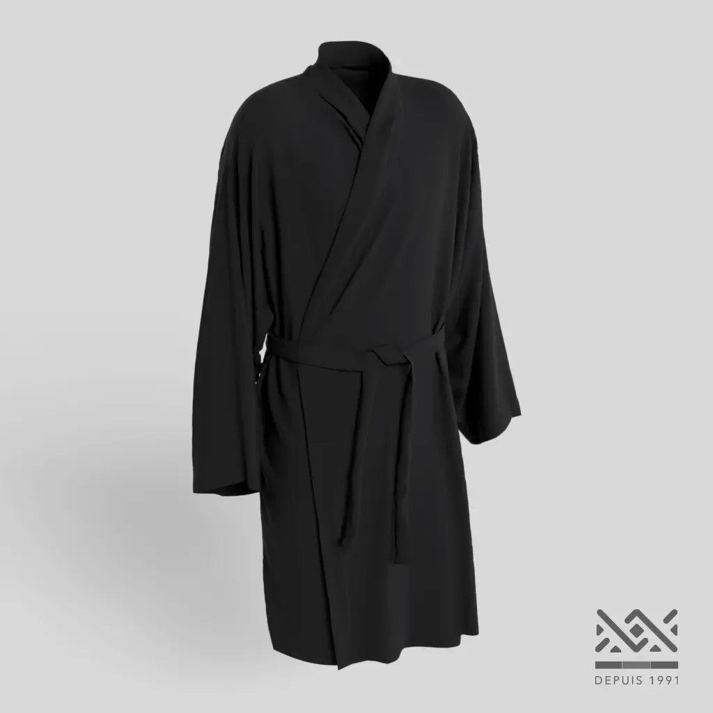 [LO_K101STB] Kimono Noir Personnalisé (Standard)