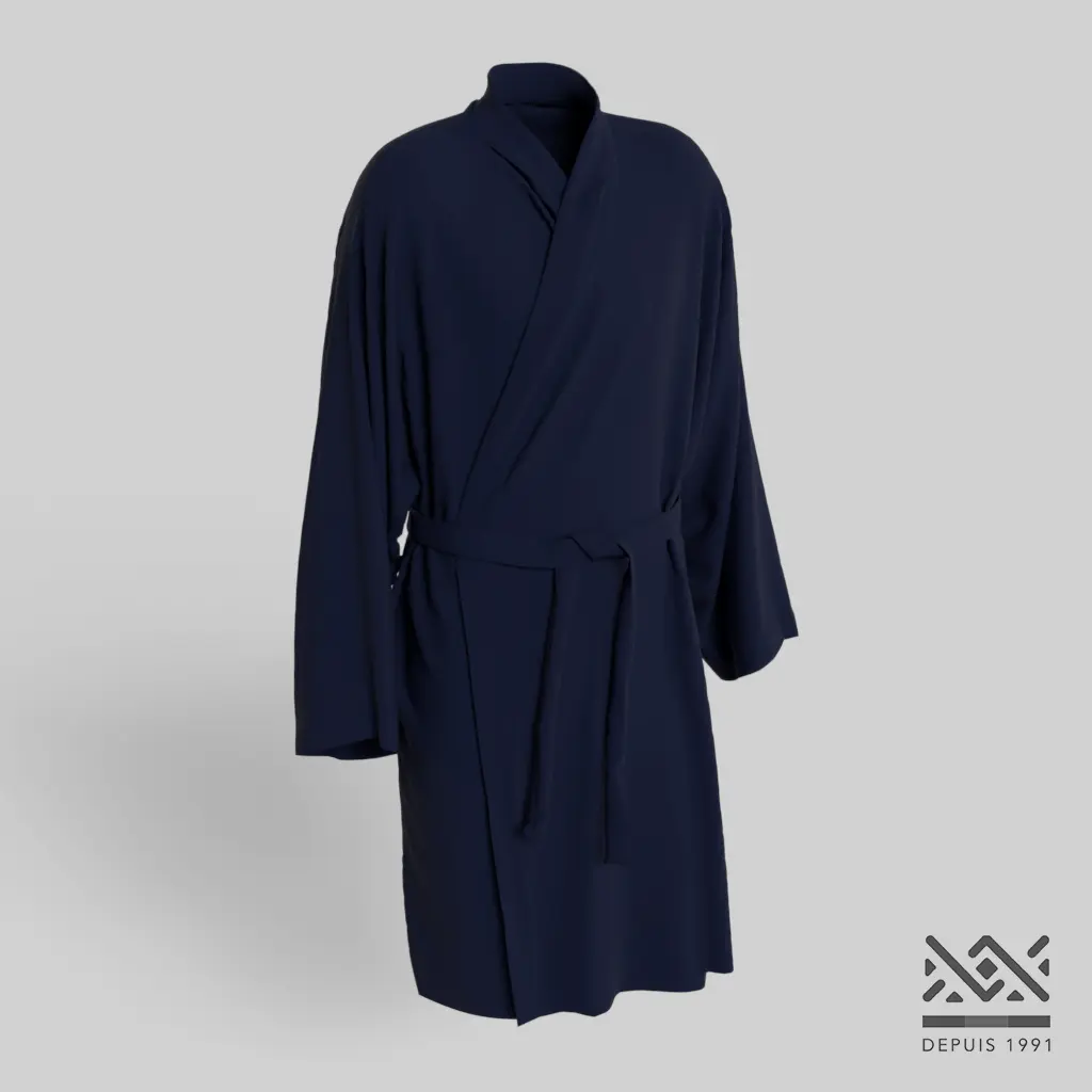 [K116STB] Kimono Bleu Marine (Standard)