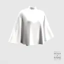 Cape de coiffage unie Blanche