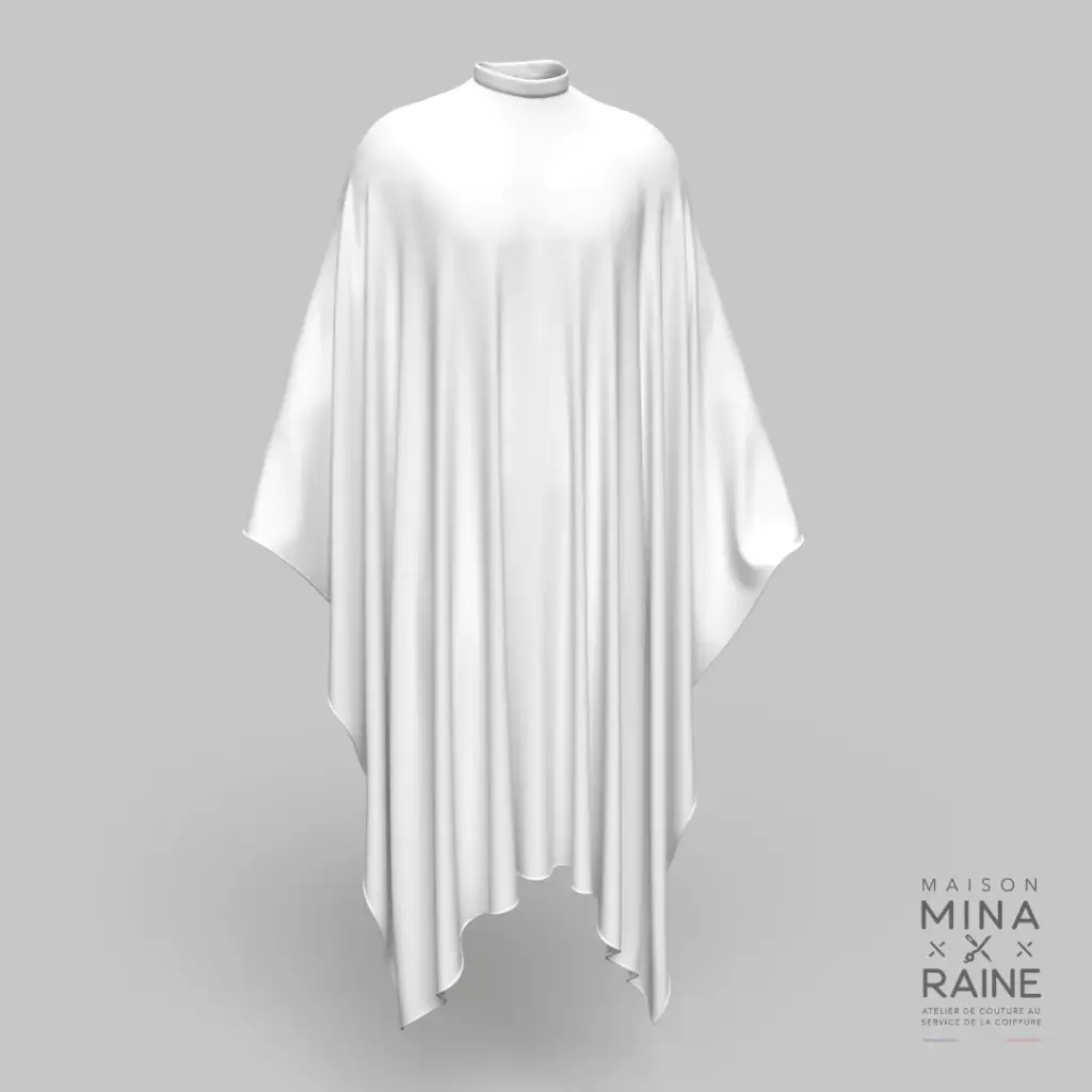 [C102STV] Cape unie Blanche (Standard, Velcro®)
