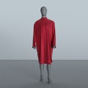 Peignoir Froissé Irisé Rouge