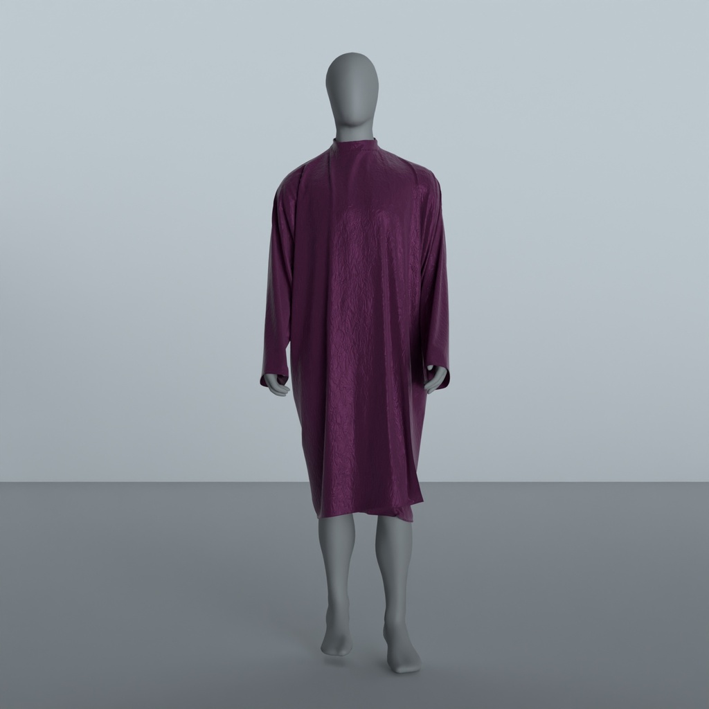 Peignoir Froissé Irisé Prune