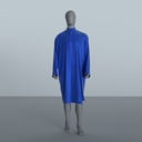 Peignoir Froissé Irisé Bleu Dur