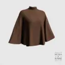 Cape de coiffage unie Chocolat