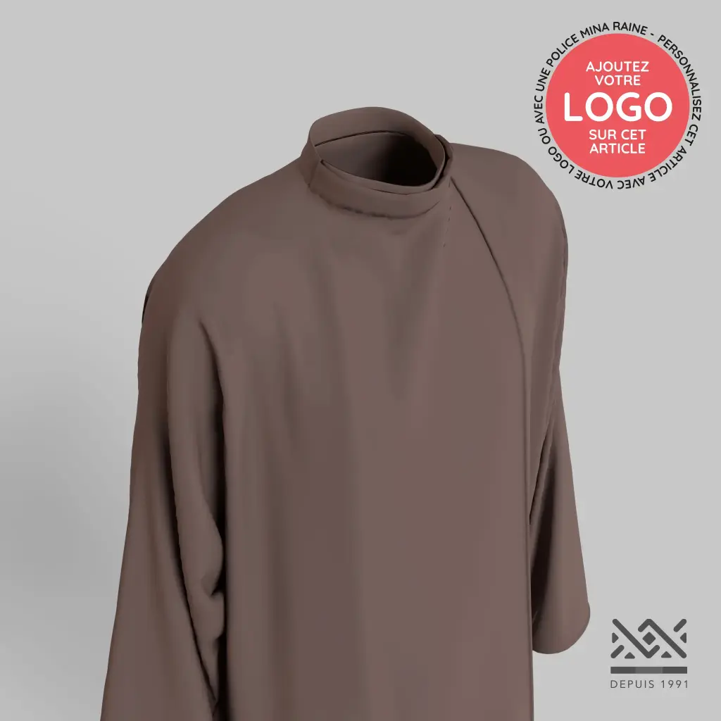 Peignoir Taupe Personnalisé