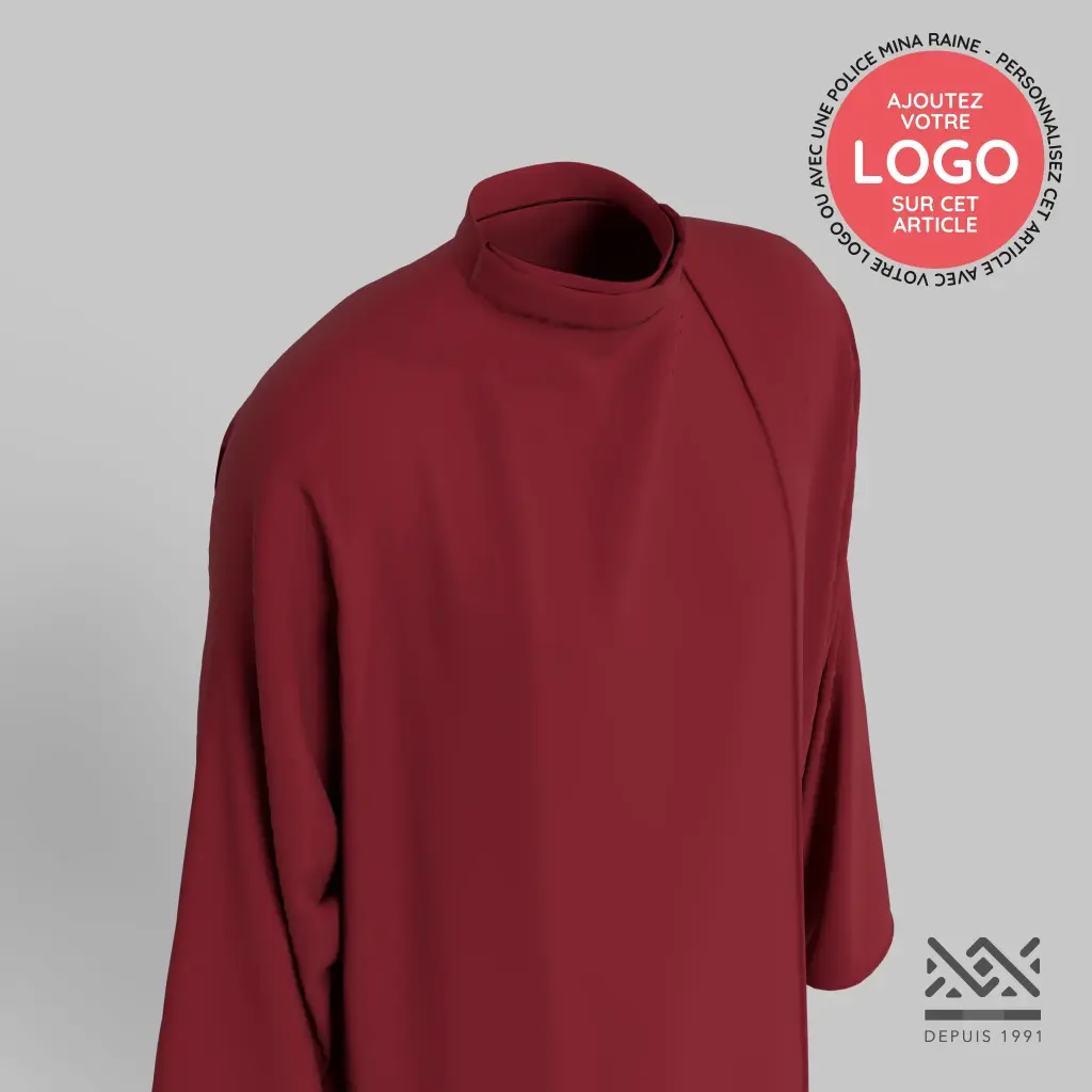 Peignoir Bordeaux Personnalisé